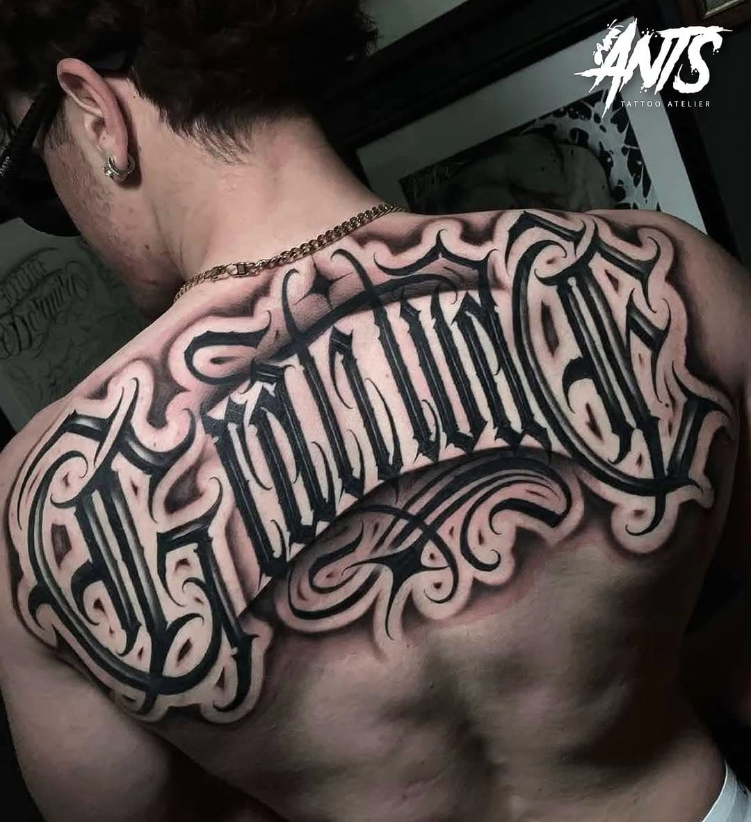 🐜 GUEST ARTIST 
@damiano_buffa 
Lettering 16/17 Maggio 📨 Info&App 
Direct message o ‭0719736830‬
Antstattooatelier@gmail.com #blackworktattoo #blackworkers #blacktattoo #brutaltattoo #blackworkart #blacktattooart  #anconatattoo #tattooancona #antstattooatelier #antstattoostudio #tattooartist #chesttattoo #lettering #lettringtattoo #letters #lovevetters #loveletter #lovelettertoitaly #darkletters #cicanotattoo #chicanotattoo #chicanolettering #chicano