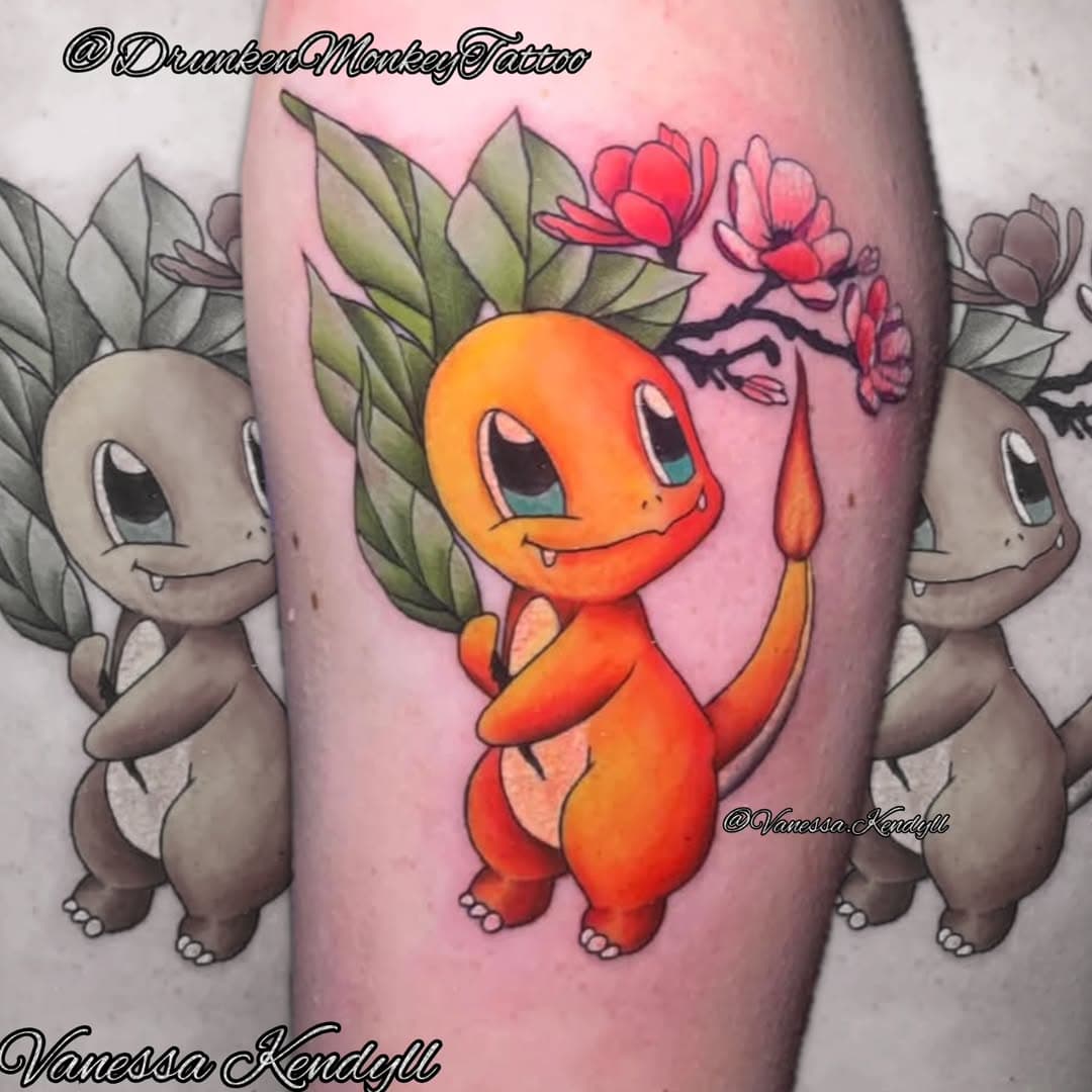 @pokemon tattoo! 📞 989-385-5451 
This was fun for @vanessa.kendyll 

@peakneedles solice pro
@peakneedles stellar carts
@wickedfast_skincare cbd glide
@eternalink colors
@inkjetstencils stencil

#DrunkenMonkeyTattoo #pokemon #pokemongo #charmander #charmandertattoo #pokemontattoo #colortattoo #animetattoo #anime  #femaletattooer