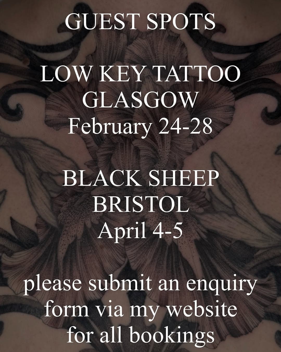 on the road again! heading to my two fave places to work away from The DH. I have a handful of spaces left @lowkeytattooglasgow and am now taking bookings for my trip to @blacksheepbristol too! #bristoltattoo #bristoltattooartist #glasgowtattoo #glasgowtattooartist #tattoo #tattooartist