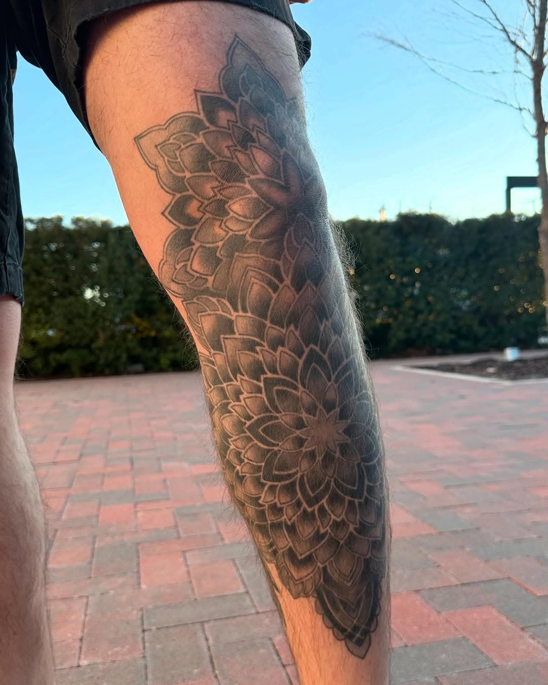 Here’s a look at this healed black and grey geometric tattoo I had the pleasure of creating on G’s lower leg @depictiontattoos using @sacred_tattoo_ink Thank you, G, for trusting me with this project! Now booking appointments—DM or click the link in bio to schedule your next tattoo! 🖤

 #BlackAndGreyTattoo #GeometricTattoo #HealedTattoo #TattooArt #CleanTattooDesign #TattooLife #FineLineTattoo #LegTattoo #TattooCollector #InkedLife #TattooCommunity #CustomTattoo #DepictionTattoo #SacredInk #ArlingtonTattoo #TexasTattooArtist #NowBooking #BookYourTattoo #TattooGoals #MinimalTattoo #DetailedTattoo #BoldLines #LineWorkTattoo #TattoosOfInstagram #InkedMen #TattooLover #TattooInspiration #InkMasters #TattooHealing #TattooAddict