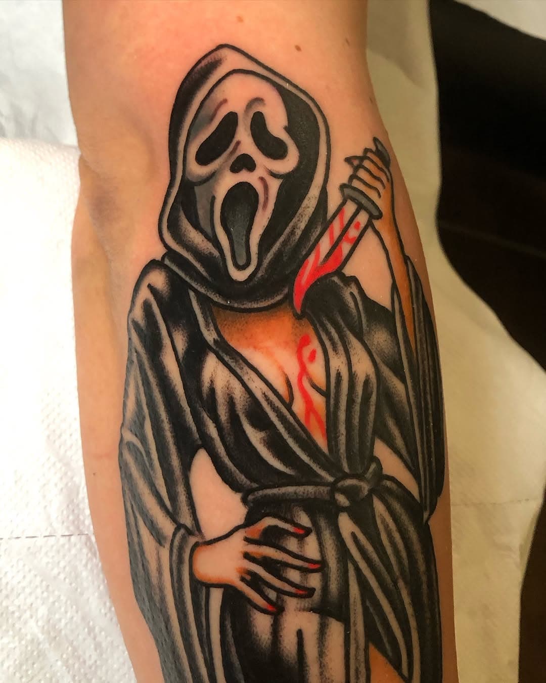 #ghostface cover-up para @nomuusic_nolife muchas gracias!! #scream #wescraven