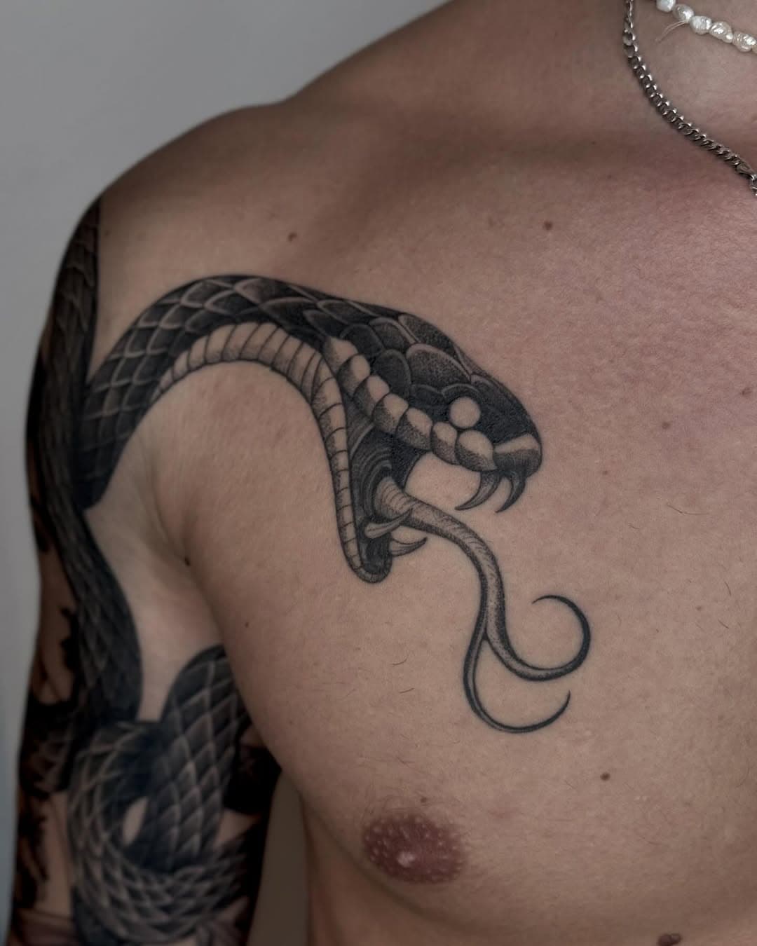 ▪️SNAKE▪️
Totalmente guarito 
Dimmi cosa ne pensi nei commenti 🔥

Fatto da @melancolie.lab 
Con @probodysupply @magicmoon_tattoo_supply 

#tattoo #ttt #tattoos #snake #ink #inked #snaketattoo #blackwork #blackworkers