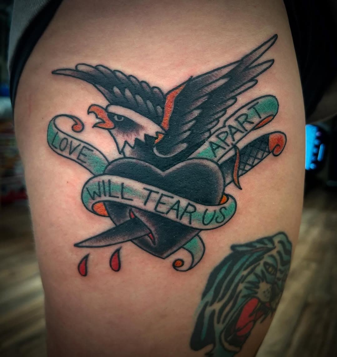 Joy Division freedom chicken #joydivision #lovewilltearusapart #tattoos #inkstagram #tattoo #tattoosofinstagram #traditionaltattoos #eagles #eagletattoo #fyp #pinellas#pinellaspark