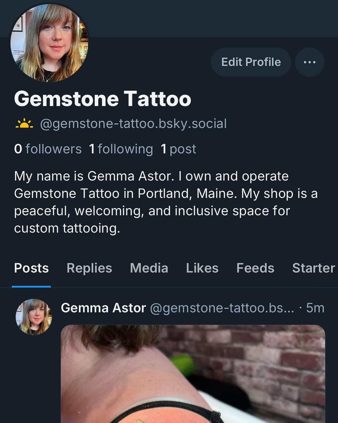 I’m branching out and trying a new social media platform in addition to this one. If you’re interested or are already on B. Sky, come say hi! I also have a page there for my paintings. Gemma-Astor