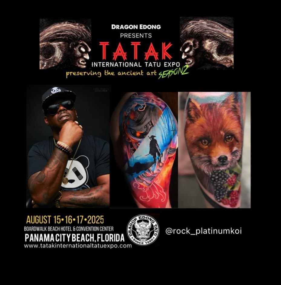 So stoked that Erick Long @rock_platinumkoi  will be attending Season2 of @tataktatuexpo . Award winning, super talented that you could’t believed how he do it. You don’t wanna miss this opportunity to watch him during the show or message him directly to reserve a spot. Thank you very much and we are so honored to have you sir! Can’t wait!