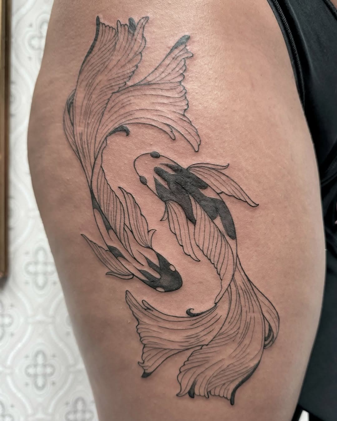 🐳
Koi fish done by @pablo.hope.ttt 
•
#whitewhaleamsterdam #tattooart #tattoostudio #organictattoo #koifish #koifishtattoo #fishtattoo #linetattoo #blacktattoo #blackworktattoo #blacklines #blackngreytattoo #delicatetattoo #minimaltattoo #lineworktattoo #finelinetattoo #iblackwork #customtattoo #inkedlife #inkedup #customdesign #keizersgracht #amsterdam #amsterdamart #amsterdamtattoo #tattooamsterdam #amsterdamcity #amsterdamn