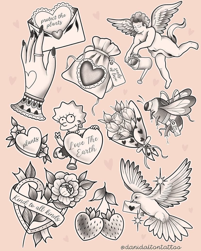 💘 Valentines Day 💘 all designs are available to be tattooed! I’ll be doing a little discount on any that are booked and tattooed before the 28th February! All the text inside the pieces can also be changed 🫶🏻 

Each design requires a deposit to secure and they’ll all be done in black work / dotwork. Please send a booking form (link in bio) to book in!! 💓💓💓