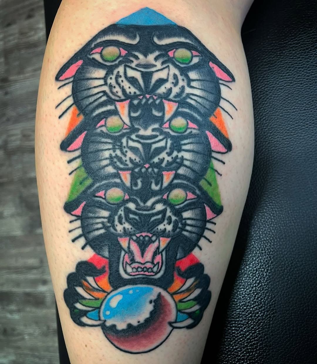 Panther trip from @maddogxtattoo 
Zach has time available this month still. Call or stop in to book with him while he’s still discounting prices!
#americannationaltattoo