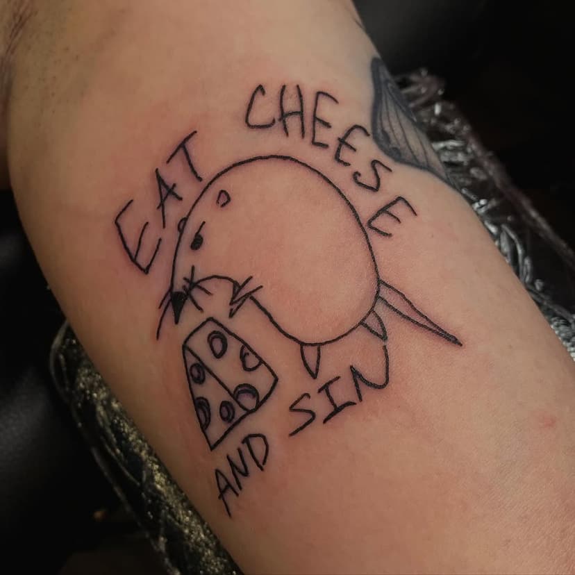 Buzzing that this was my first of 2025! I’m always up for something silly - tattoos are on you forever so you should have some that make you laugh! What’s the silliest tattoo you’ve got? ⬇️⬇️
-
-
-
-
-
-
-
-
-
#rattattoo #sillytattoo #lineworktattoo #stickertattoo #memetattoo #nottinghamtattoo #vegantattoo #femaletattooartist #gettattooed #funnytattoo #streetart #nottingham #blackworktattoo