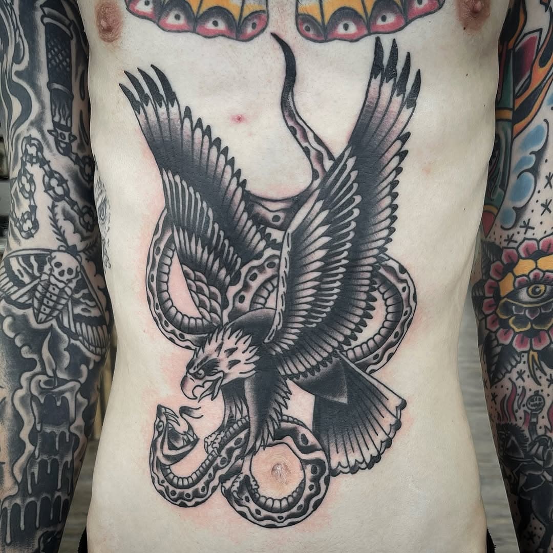 Finished this up at @brasshearttattoocanton today.