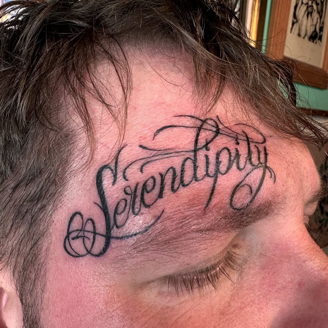 SERENDIPITY eyebrow script done for my bro @bigr1rob 

Thanks for the immense trust on this one dude!

Sponsored by @tattooeverythingsupplies / @butterluxe_uk