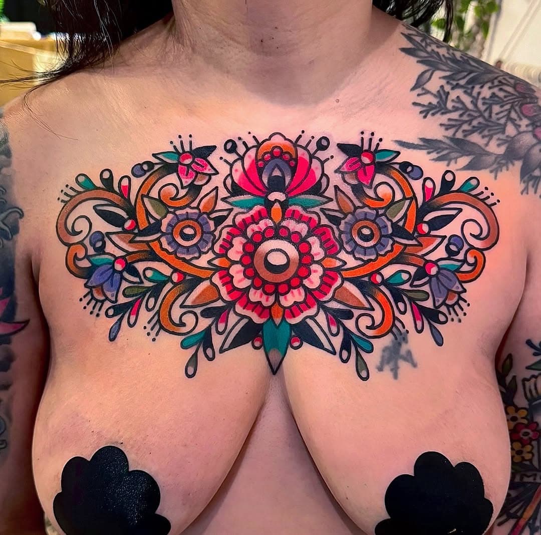 All one shot chest piece from awhile back on Sarah