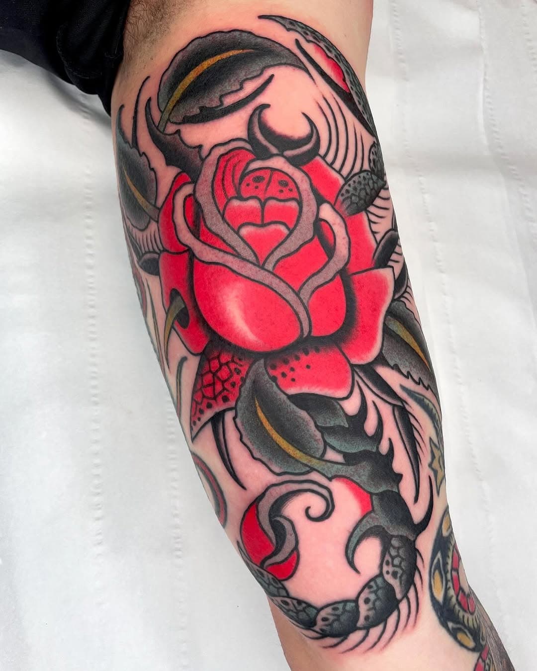 Made this guy on my awesome customer Lennart. Thank you so much! #oldschooltattoo #traditionaltattoo #classictattooing