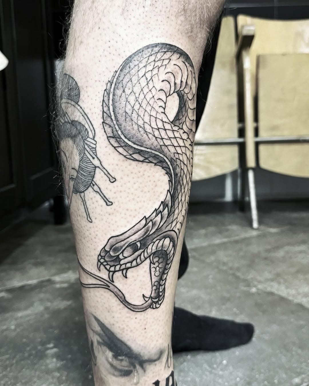 •ANGRY SNAKE• #traditionaltattoo #blackworktattoo #snaketattoo #boywithtattoo 
#furimmertattoostudioroma #garbatellastateofmind #roma #rome #tattoo #tattoos #tattooed #iltatuaggio #italiantattooartist #tattoolife #tattoocollector #tattooaddict #ink #inked #inklife #thebesttattooartists #tattooist #tattooroma #txttooing #topclasstattooing #skinartmag #madeinfurimmer