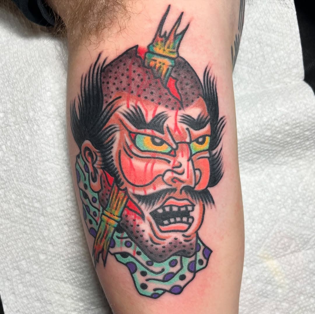 Any and all Japanese imagery is welcome at all times.
Thanks for getting tattooed.
Now booking for February @blackducktattoocompany & @eastvillagetattoo 
Swipe for available slots.
.
.
.
.
.
.
.
.
.
.
.
.
.
.
.
.
.
.
.
.
#americantattoos #americantraditional #americantraditionaltattoo #traditionaltattoos #flashtattoos #nyctattoos #longislandtattoo #newyorktattoo #namakubi #ukiyoe
#yokai #japanesetraditional