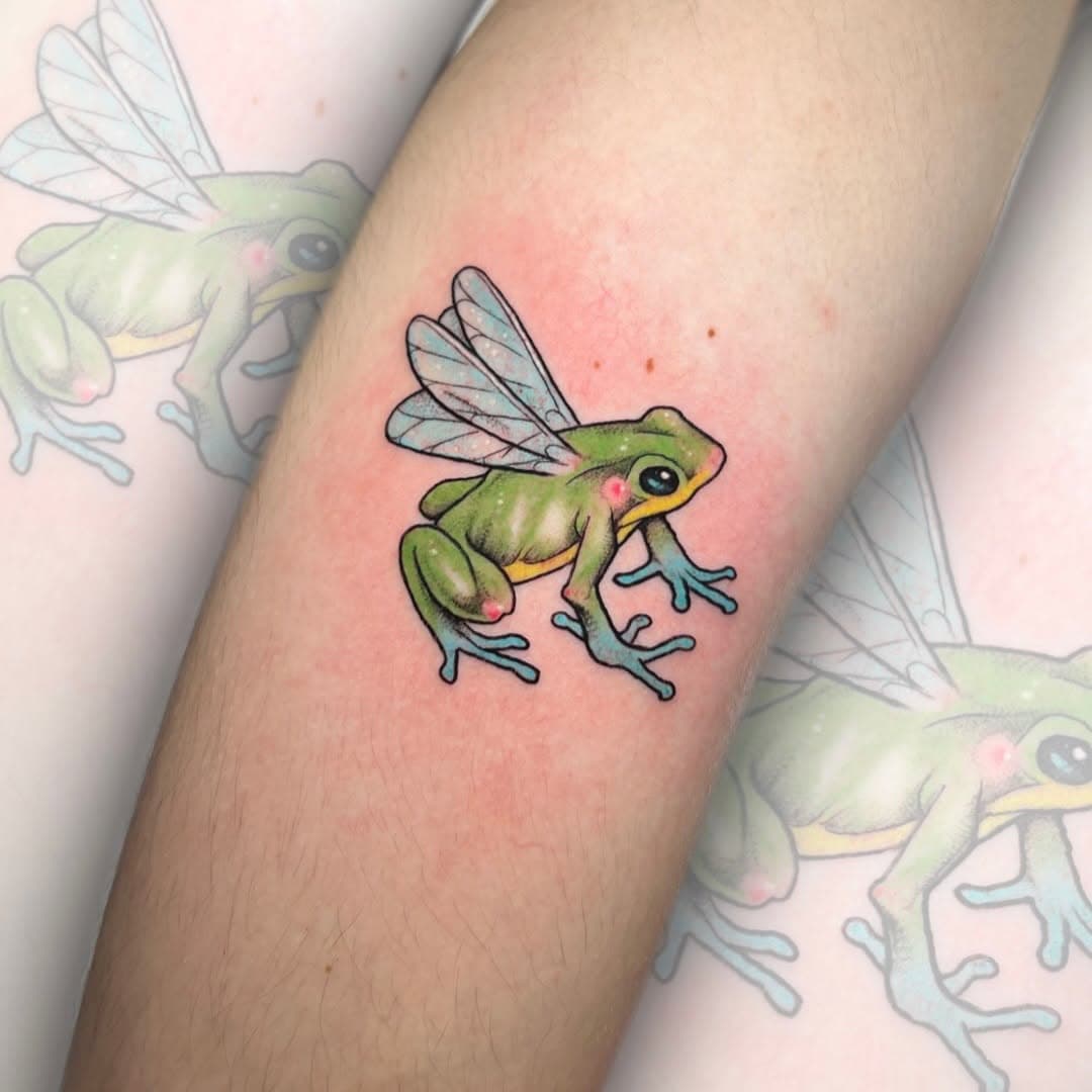 🧚+🐸 Grazie Martin!
Anche le rane possono volare!

Un flash spero dal mio sketchbook!

Tatuaggio eseguito a Milano durante la mia ultima guest al @toytattooparlour