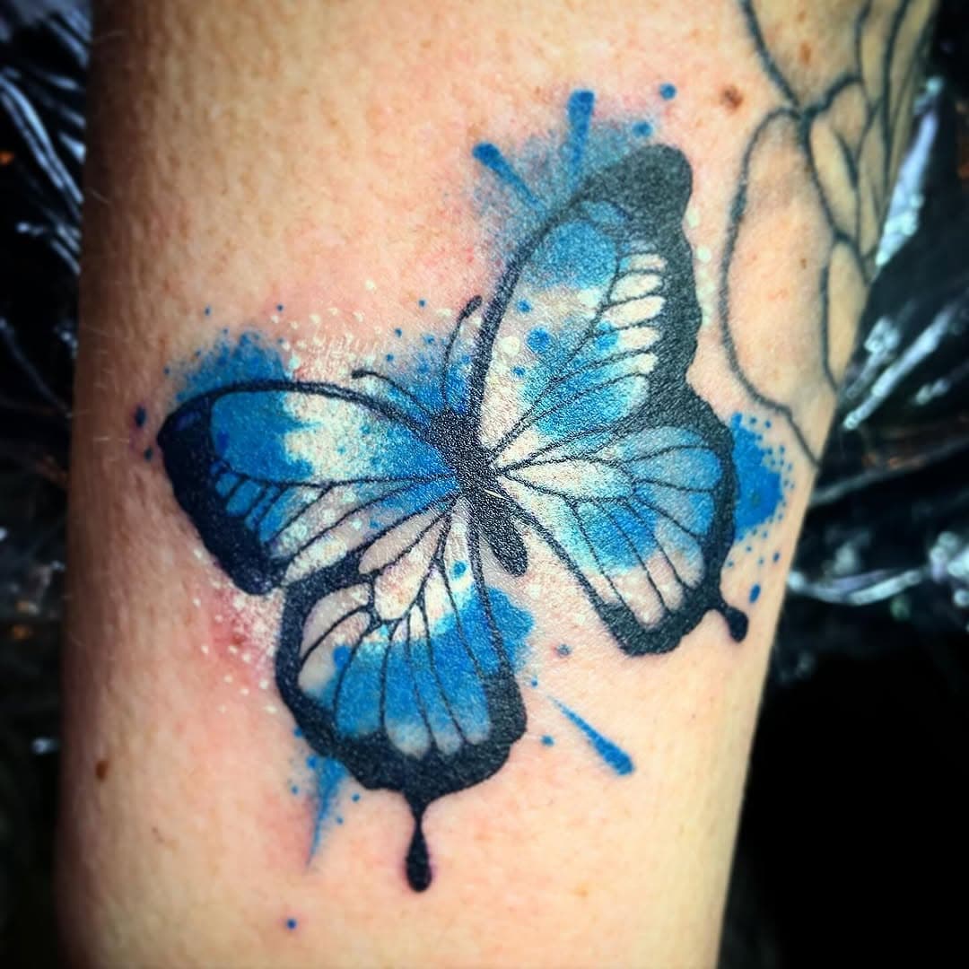 Some little watercolour butterflies done last week, thanks Laura! @osprey_tattoo #butterflytattoo #butterflytattoos #watercolourtattoo #watercolourtattoos #armtattoo #armtattoos #colourtattoo #colourtattoos #womentattooartists #womentattooers #weymouthtattoos #tattooistsindorset #femaletattooartist #bishoprotary #bishoprotarymachine