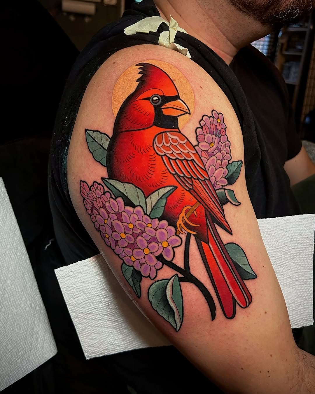 Another fun cardinal tattoo! Thanks so much Eric!

Done at the almighty @stayhumbletattooco 
#tattoo #tattoos