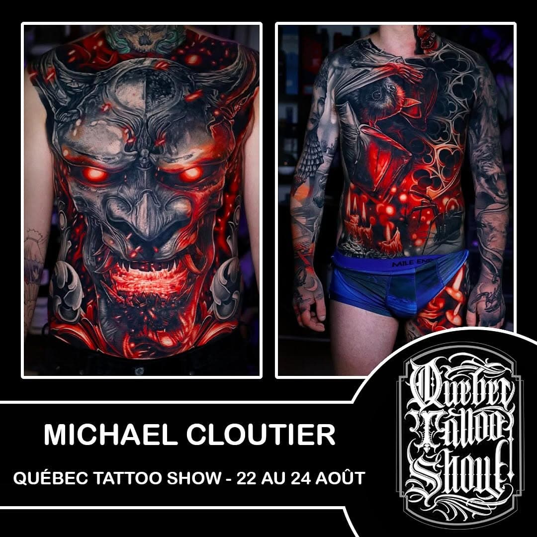 @cloutiermichael artiste présent 😁 venez découvrir ce talent incroyable lors du @quebectattooshow du 22 au 24 août au centre de foire de Québec 😉 
suivez la page @quebectattooshow et restez a l’affût de la programmation à venir ainsi que les talents incroyables à venir ❤️‍🔥😊
 
come discover this incredible talent during the @quebectattooshow from August 22 to 24 at the Quebec fair center 😉 follow the @quebectattooshow page and stay tuned for upcoming programming as well as incredible talents to come ❤️‍🔥😉
@bngtattoosupply @sb_distribution @tattoonews_com @world.tattoo.events @quebec_tattoo_ @8.6_canada @invictus_bodyjewelry @tattoo.paradoxe @pepax.official @anna.pepax @jconly_official @jconly_tina @pro_art_cartridge @gammeconvalescence 
#tattoo #tattoos #tattooshow #tattooconvention #quebectattoo #canadatattoo #blackandgreytattoo #tattooartist #tattooart #tatuaje #tatuagem #tatuajes #tatouage