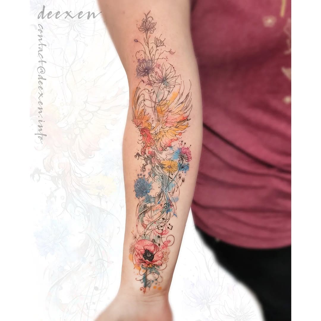 🔥 Un tatouage tout en poésie : Floral Aria of Renewal

Cette pièce réalisée pour Élodie mêle le crayonné du Phoenix et la délicatesse des fleurs sauvages. Avec des teintes vibrantes et des détails fins, ce tatouage raconte une histoire de renaissance et de beauté intemporelle.

✨ Merci Élodie pour ta confiance et pour m’avoir laissé travailler sur ce projet tout en élégance et légèreté.

➡️ Contact : contact@deexen.info

#PhoenixTattoo #WatercolorTattoo #FineLineTattoo #TattooDesign #TatouagePhénix #TatouageFleurs #NatureInspiredInk #deexen #deexentattooing