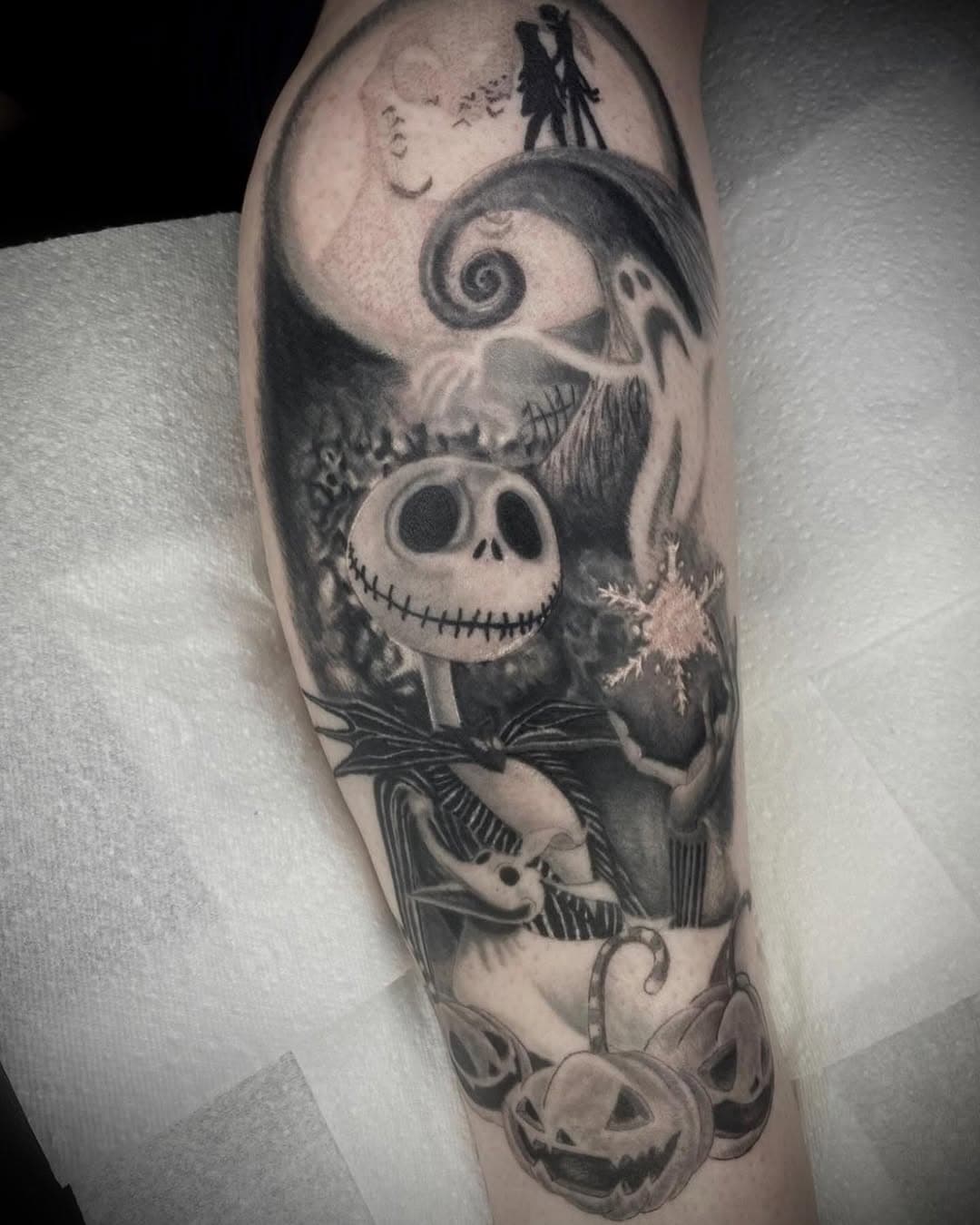 Recently Completed Nightmare Before Christmas 🎄💀

Designed & Tattooed By @shaun_t_tattoo 🎸

Shaun has super limited space for the coming weeks, if you’d like to get some time in with him or discuss a potential design idea, be sure to drop us a message or pop into the studio! 📩

☎️: 0151-488-5500