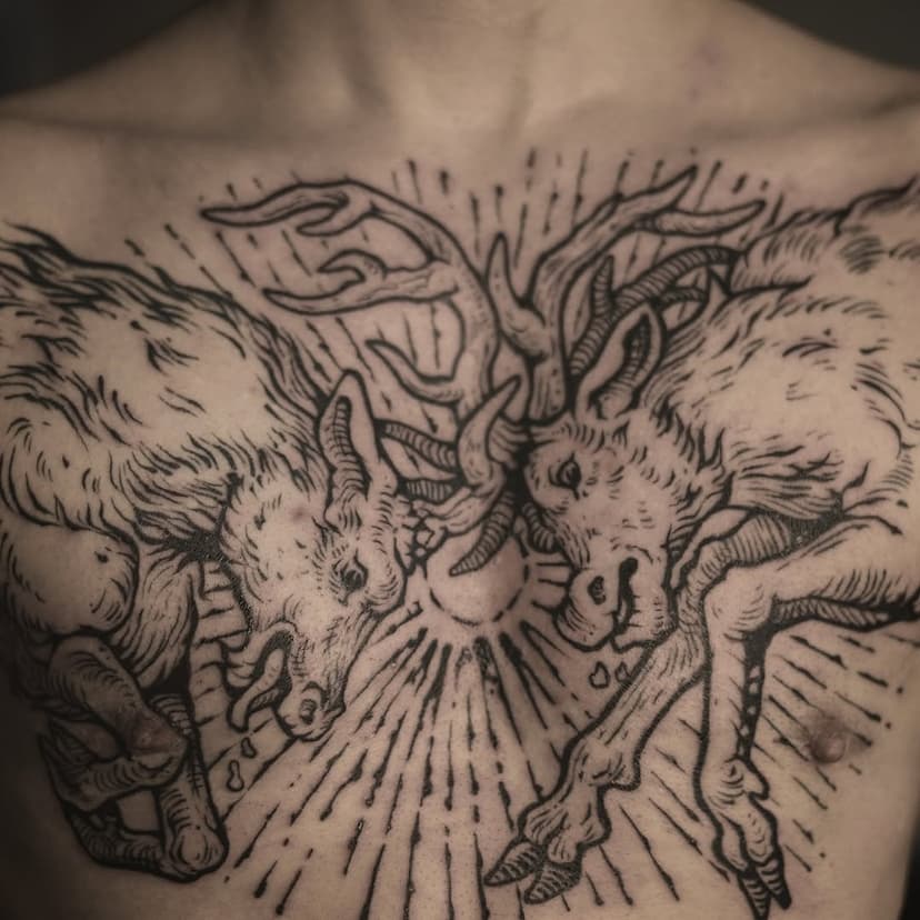 My biggest chest piece thank you Oli!
.
.
.
#animaltattoo #deer #deertattoo #engravingtattoo #medievaltattoo #engraving #medival #blackink #chest #chesttattoo #etchingtattoo #arttattoo #flashtattoo #blackworkers_tattoo