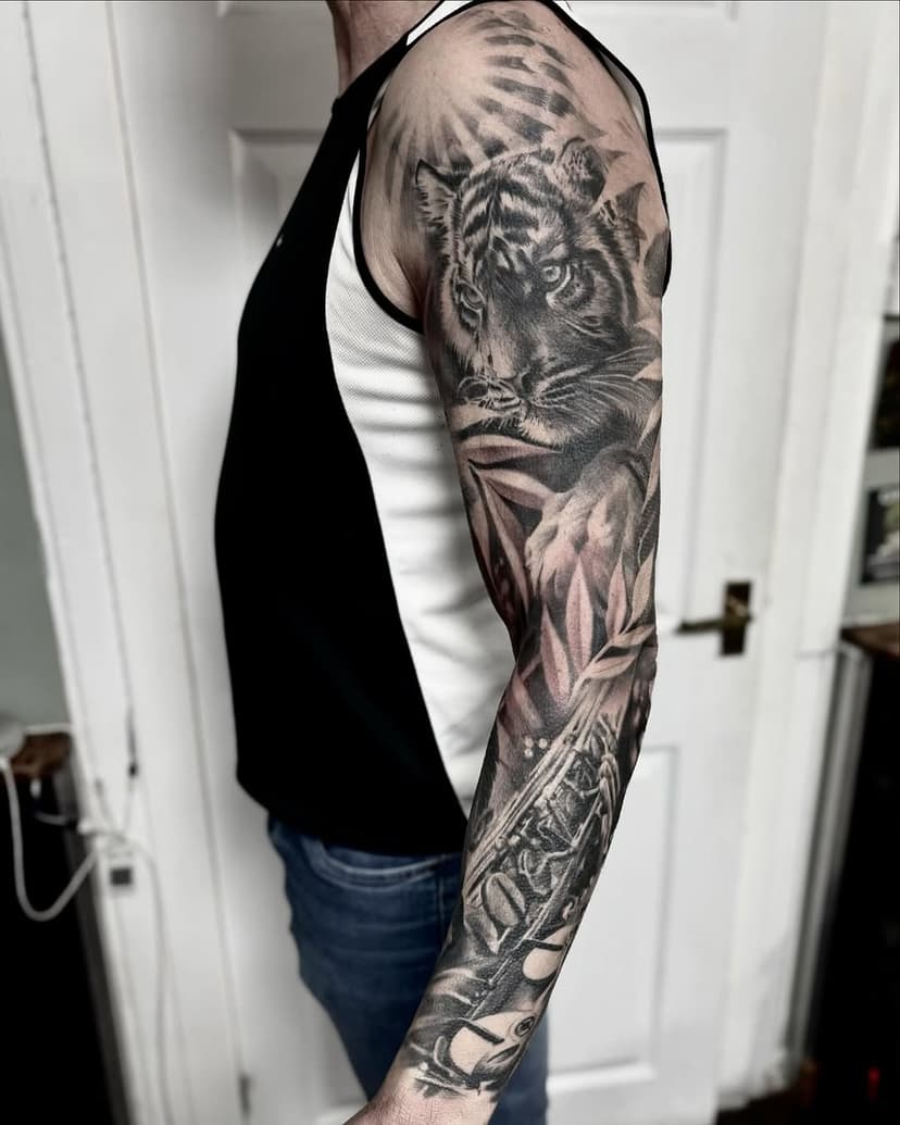 Finished this sleeve up for Neil #sleevetattoo