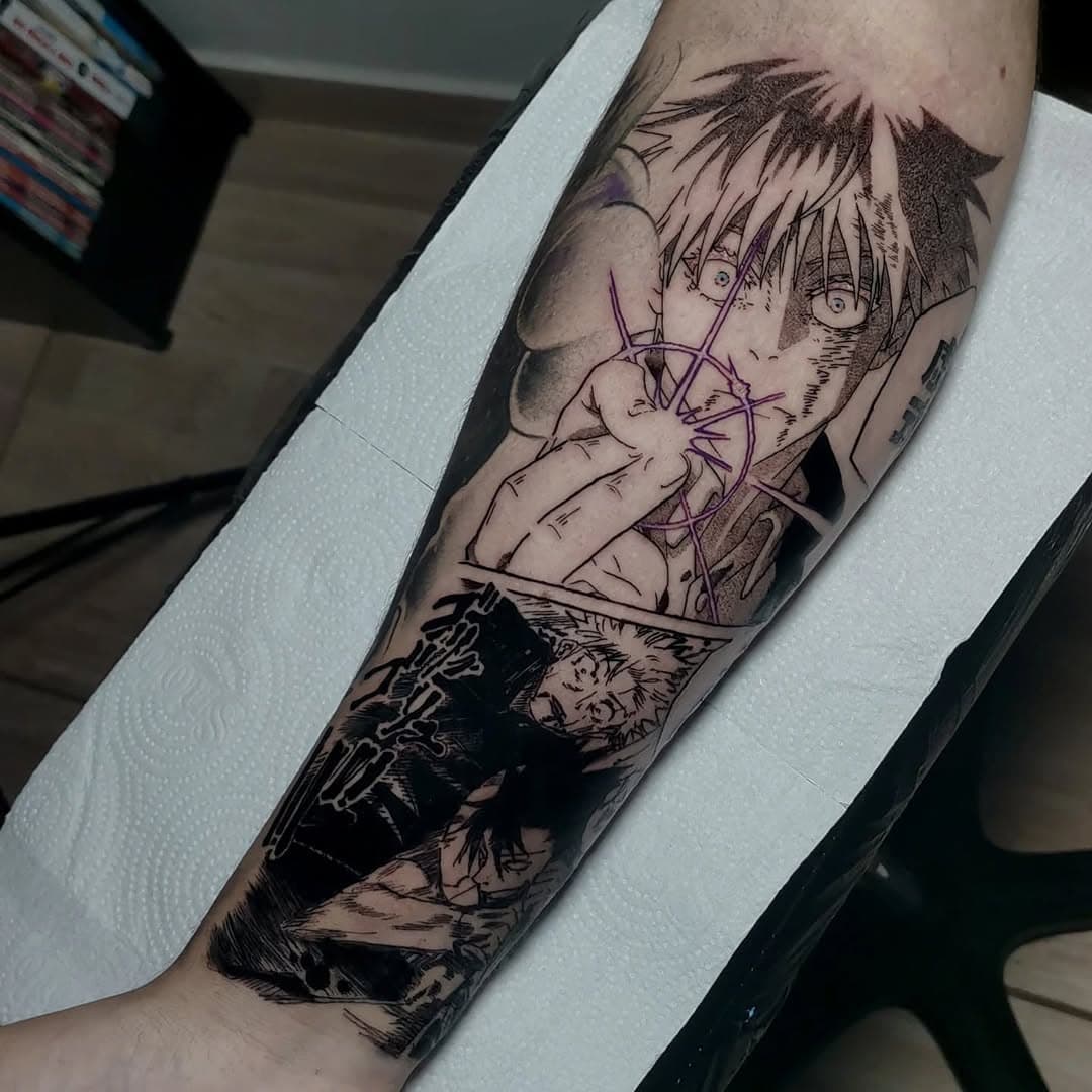 Gojo e Toji, de Jujutsu Kaisen.

Projetinho feito em dois dias no @san_sani2 . Valeu a oportunidade e confiança, mano!

#jujutsukaisen #satorugojo #toji #gojo #hollowpurple #geek #manga