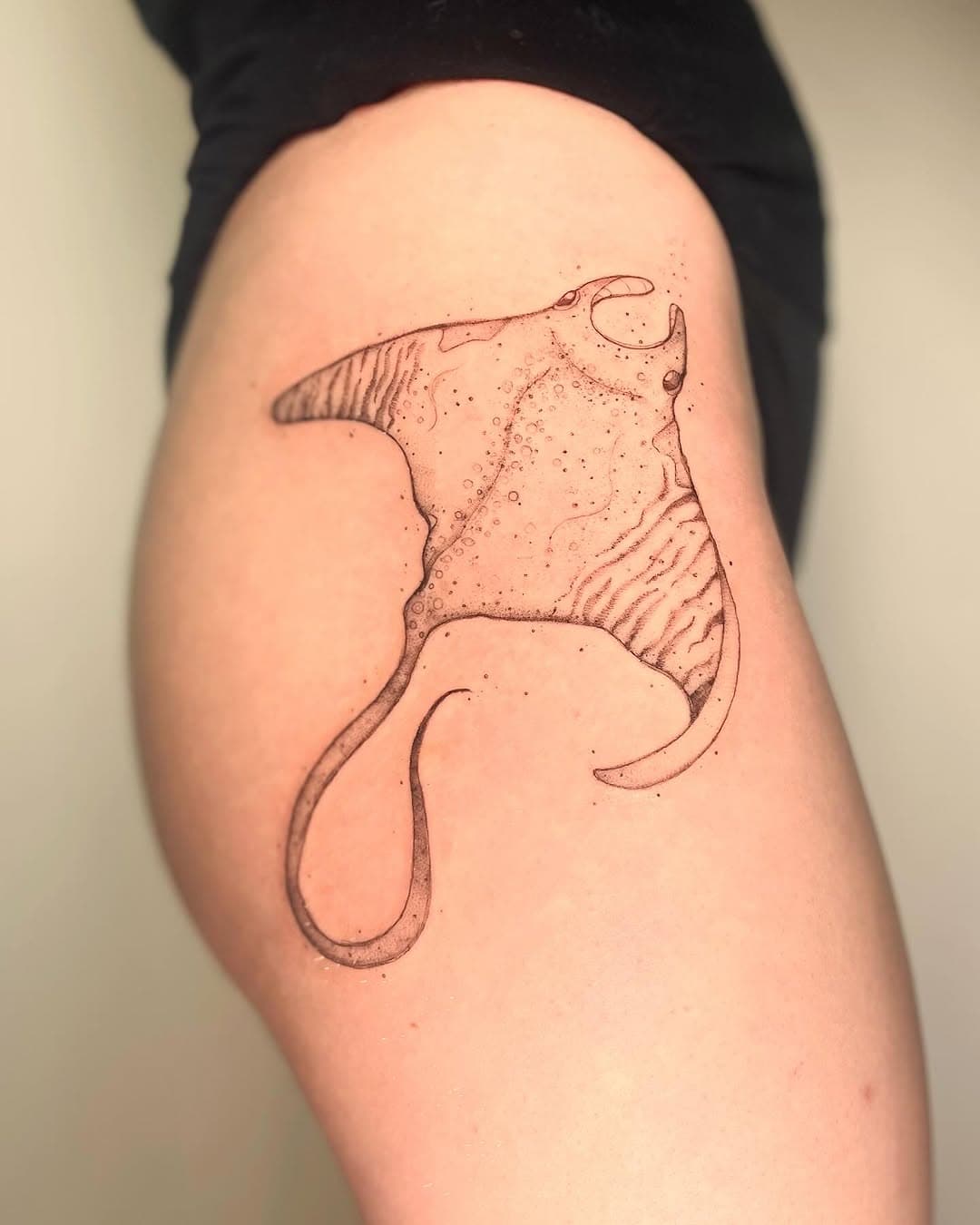 Manta rays 🩵 glide like ocean dancers, full of grace and beauty. Symbols of flow and freedom, they remind us to move through life with elegance and ease.
Thank you Amy ✨

Copenhagen ✨💕 Open Booking for April and May ✨ my idea or your idea 
Drop me a Dm 💕

Roma ✨💕 Febbraio e Marzo alcune date disponibili 
Ultime per il momento ✨ per info Dm me 💌

#tattoocopenhagen #tattoomalmö #mantarays #mantaraystattoo #finelinecopenhagen #vegantattoer