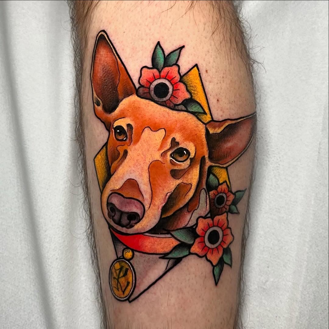 Para @ikerbaena !! Un placer tío!!! Si estás inte en hacerte a tu mascota en este estilo no dudes en escribirme, estaré encantado!! ☺️ echo en mi casa 🏠 @raijintattoostudio !! Citas disponibles a finales de febrero!!! Buena semana a todos!!!!! #neo #neotraditionalartist #neotraditional #neotrad #neotradlatino #neotradicionaleurope #neotradspain #neotradsub #neotradstyle #dog #furytattoomachine #ogprodutos #euskadi