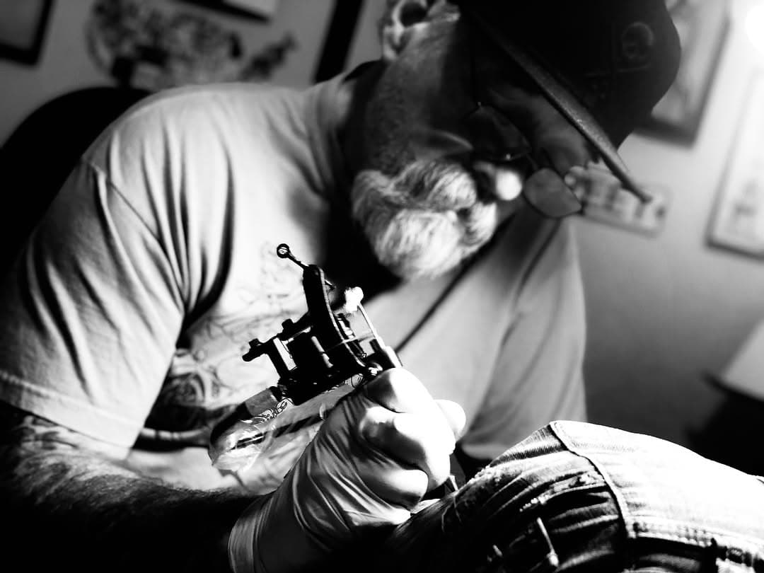 It’s been hard to process the loss of this man to me and taken me a few days to make a memory post for a Father / Husband / Peer / and LEGEND A TRUE PIONEER to our industry.! 

He was one of my first inspirations in the world of tattooing.Never would I have imagined that he would be a big mentor to me in my career and especially become one of my dearest friends and family.

I’m truly going to miss you brother and the great conversations we had late nights around the world.Thank you for giving me so much knowledge in life during some difficult times and for all the laughs during the good times .! 

Thank you for instilling those old tattoo traditions in me so that I can continue to pass them on to others as you did for me..! 

So much to say and so many have already explained your amazing character so I will end it here…..

Rest Well Brother you will be loved and remembered always in my home I love yah Homie Por Vida .!