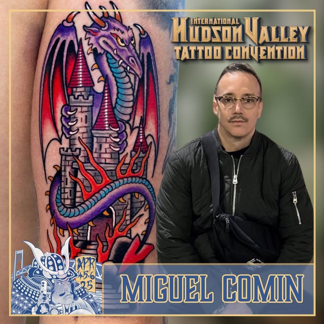 Welcome @miguelcomintattooer from Portland OR! 
.
Join us at the MJN Center in Poughkeepsie, NY, April 4th, 5th, and 6th for the ultimate tattoo celebration—The biggest and best event in the region is only a few months away Grab your tickets at Hudson Valley Tattoo Convention dot com today! We can’t wait to see you there! 

.
Presented by @hudsonvalleytattooco .
.
#hvtatcon #hudsonvalley #poughkeepsie #ny #nyc #marist #culinaryinstituteofamerica #vassar #vassarcollege #tattooconvention