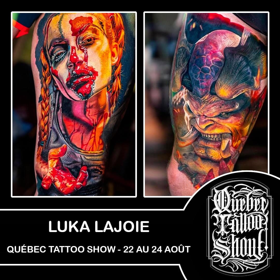 @lukalajoie artiste présent 😁 venez découvrir ce talent incroyable lors du @quebectattooshow du 22 au 24 août au centre de foire de Québec 😉 
suivez la page @quebectattooshow et restez a l’affût de la programmation à venir ainsi que les talents incroyables à venir ❤️‍🔥😊
 
come discover this incredible talent during the @quebectattooshow from August 22 to 24 at the Quebec fair center 😉 follow the @quebectattooshow page and stay tuned for upcoming programming as well as incredible talents to come ❤️‍🔥😉
@bngtattoosupply 
@sb_distribution 
@tattoonews_com @world.tattoo.events @quebec_tattoo_ @8.6_canada @invictus_bodyjewelry @tattoo.paradoxe @pepax.official @anna.pepax @jconly_official @jconly_tina @pro_art_cartridge @gammeconvalescence 
#tattoo #tattoos #tattooshow #tattooconvention #quebectattoo #canadatattoo #blackandgreytattoo #tattooartist #tattooart #tatuaje #tatuagem #tatuajes #tatouage