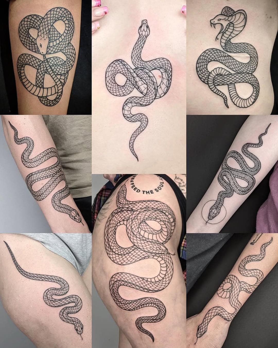 Happy year of the snake! If you’re considering a snake tattoo, this is the year to do it!