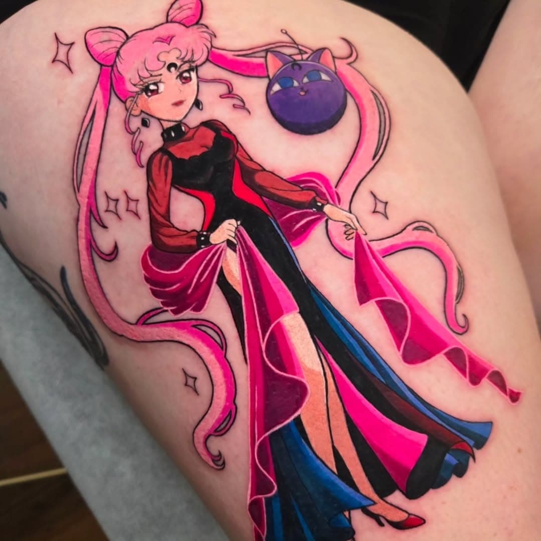 🖤🩷Dark Lady 🖤🩷 Maybe the most dicey storyline in 90s anime... but what an epic character! Sailor Moons daughter turned evil and tries to seduce her own Dad.... weirdddd 🖤🩷 

Thanks so much for coming over fro Perth and getting this one from me Louisa! 🩷🩷

Sponsor 
@starbritecolors 
@justatsupplies 
@roseneedlesbyjustat 
@drpickles_