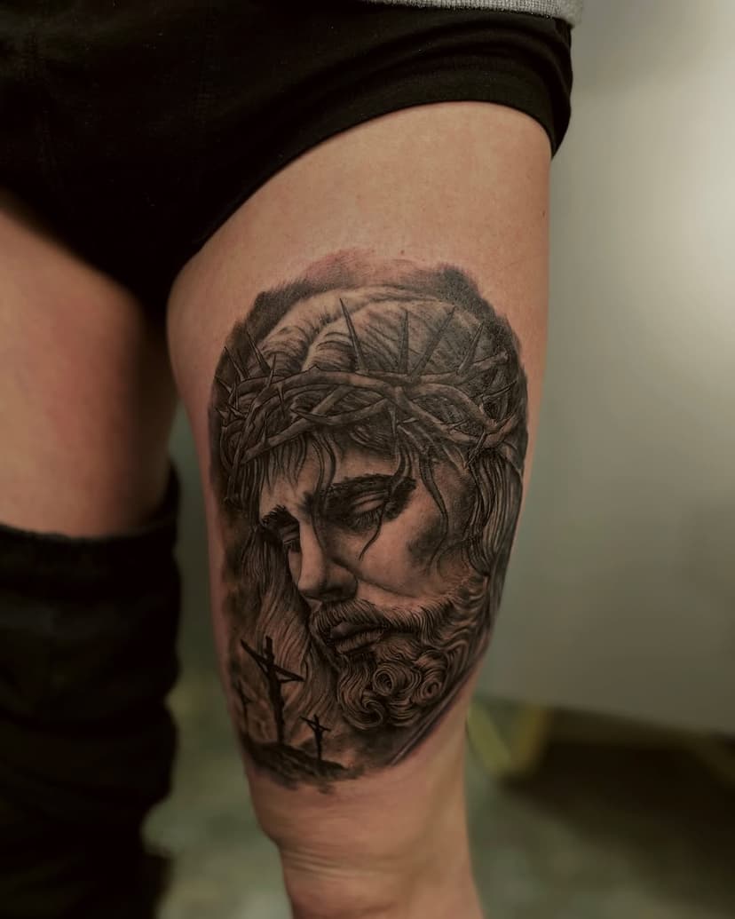 Religiöse Motive können sich in zeitlose, bedeutungsvolle Tattoos verwandeln, die deine Identität und Überzeugungen ausdrücken.
➖Besuche unser Studio und lass Cris die Essenz der Spiritualität in einem realistischen Design zum Leben erwecken! ✔️

Wir freuen uns auf euch, 
Euer Cult-Team 🔆⬇️ 

📞040 7211101 
✉️ cult-hamburg@web.de 
🔎 www.cult-bergedorf.de 
📍Alte Holstenstraße 61,Hamburg
•
•
• 
• 
• 
• 
• 
• 
• 
• 
• 
•
#religioustattoo #relistictattoo #deutschland #tattoo #tattoostudio #hamburg #culttattooandpiercing #hamburgtattoo