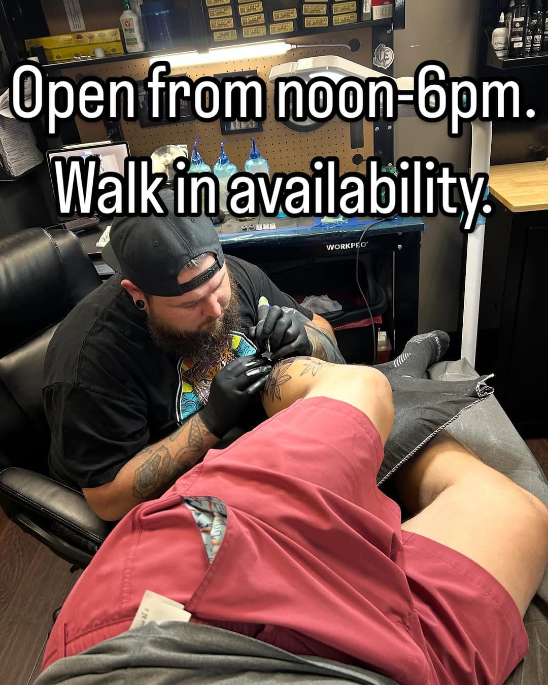 Come on by! We have artist available right now! 234 W.Prien Lake rd. Second floor. Suite 202. (337)602-6036. www.creativeelementstattoo.com.  @timtattoon @jacob.vines.art @jay.2.inky_ @mattoo_inks