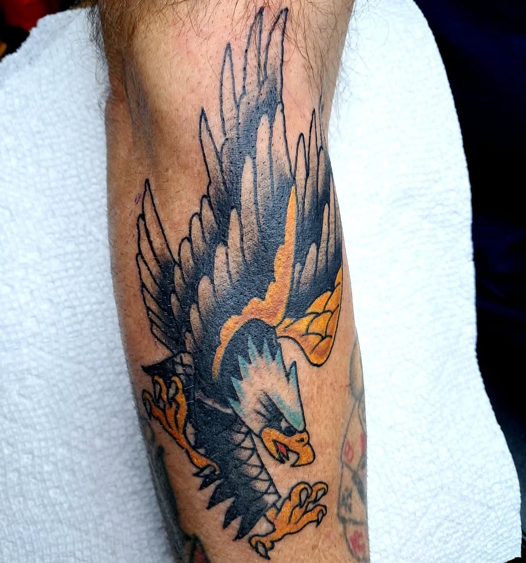 Got to do this eagle today.
#eagletattoo #traditionaltattoo #boldwillhold