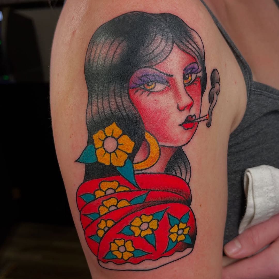 Tattoo by @_brandino77  #lookoflove #traditionaltattoo #thousandoakstattoo #thousandoaks #traditionaltattoo
