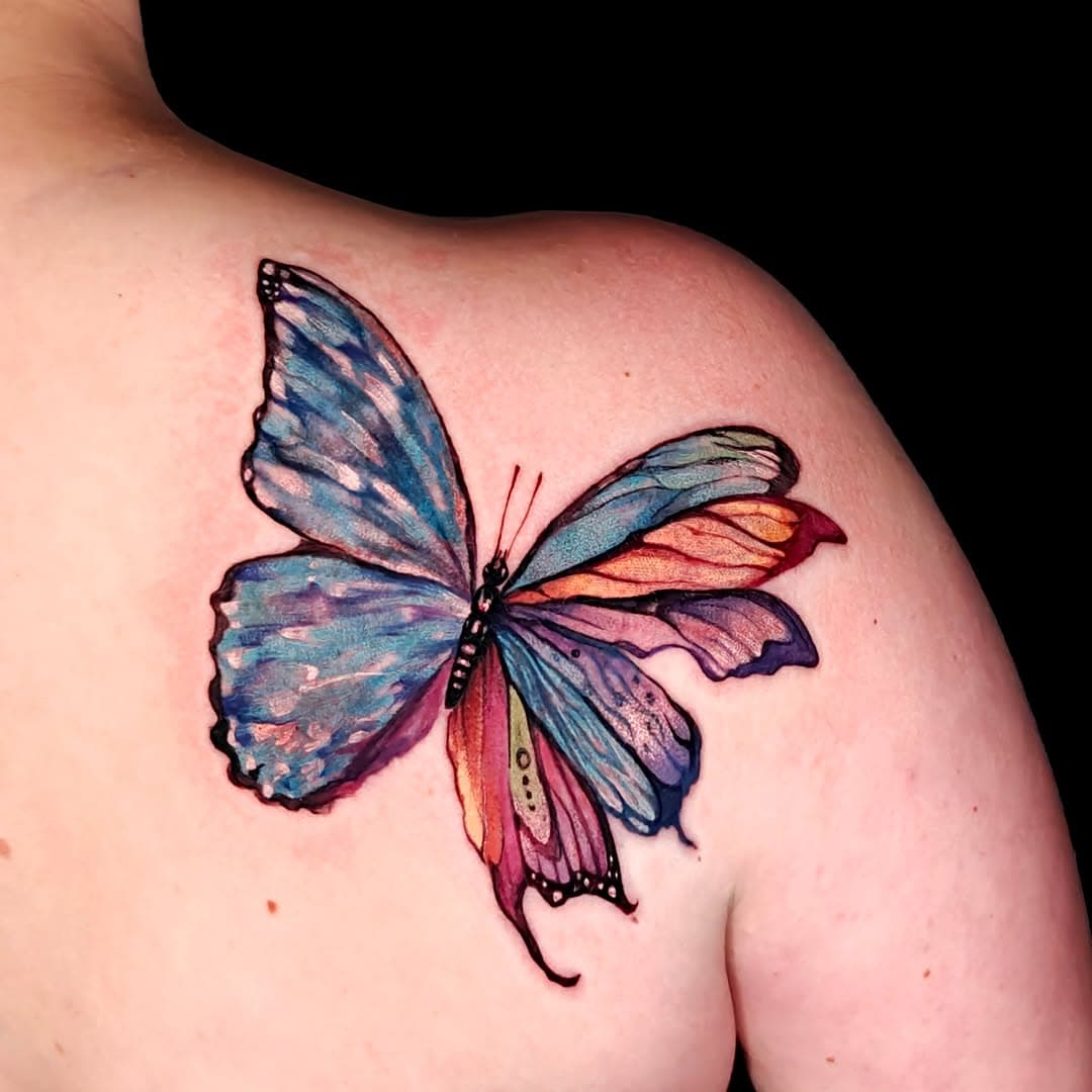 Here's a little butterfly with fairy wings fromn the other day
to book an appointment emaill me at 
erikespinozatattoo@hotmail.com
 #dallastattoos #texastattoos #dfwtattoos #dfwtattooartist #texasink #dallastattooartist #dfwtattoo #texastattooartist #dallastattoo #texastattoo #butterflytattoo