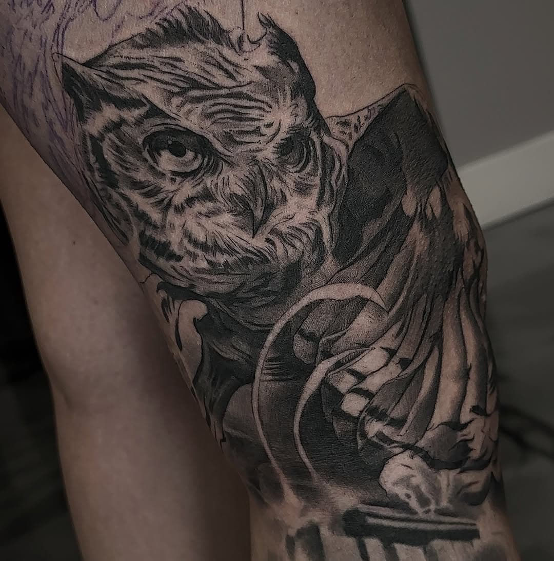 🦉 leg sleeve in the works ⚒️
..
.
.
.
.
.
#blackandgreytattoo #southfloridatattoo #southflorida #tattooidea #tattoolover #tattooart #tattoos #florida #coralsprings #deerfieldbeach #coconutcreek #fortlauderdale #miami #kendall