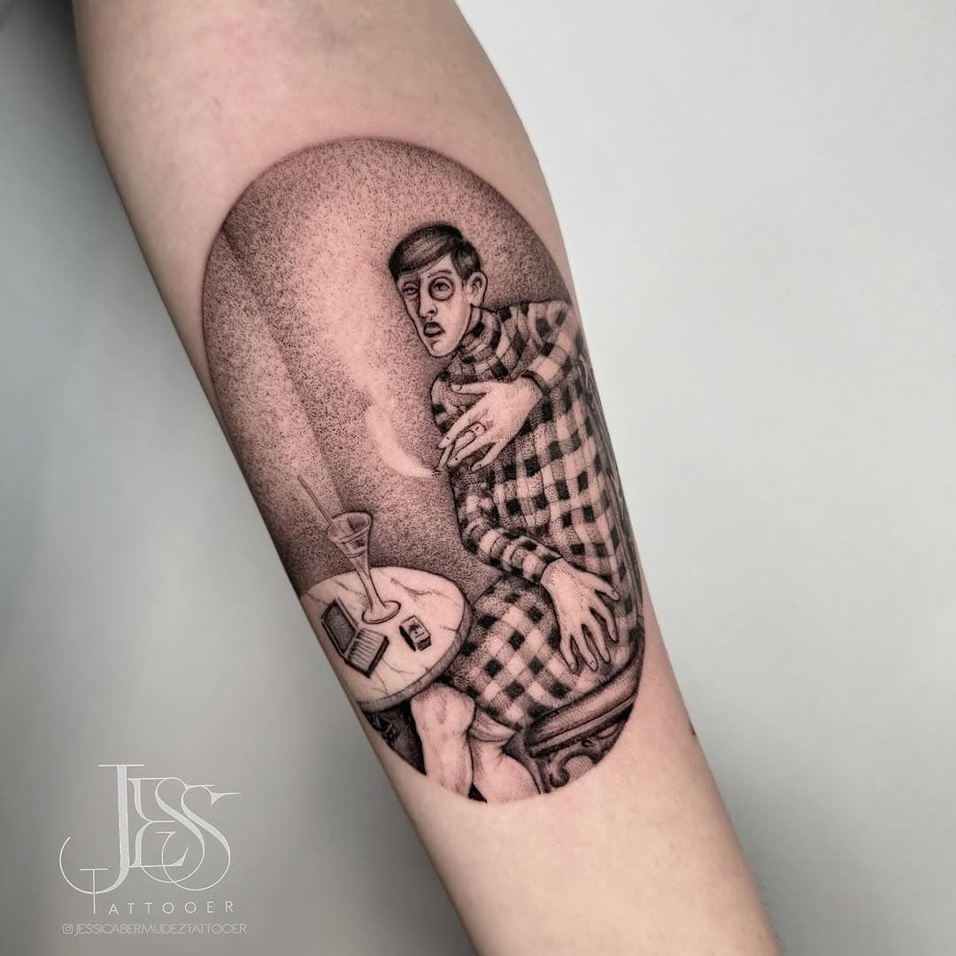 •Ritratto della giornalista Sylvia von Harden• by OTTO DIX @otto.dix.official 
.
.
.
 #ottodix #paintingtattoo #germanpainter #blackink #microrealism #realistictattoo #finelinetattoo #blackandgreytattoo #ink #tatuaggio #tatuaje #inkedmen #tattoodo #insaneink #instdaily #artoftheday#inkstagram #inked #radtattoos #inkedmag  #tattoolifemagazine #tattooistartmag #blackink #blackwork #jessicabermudeztattooer #bocanegra_family