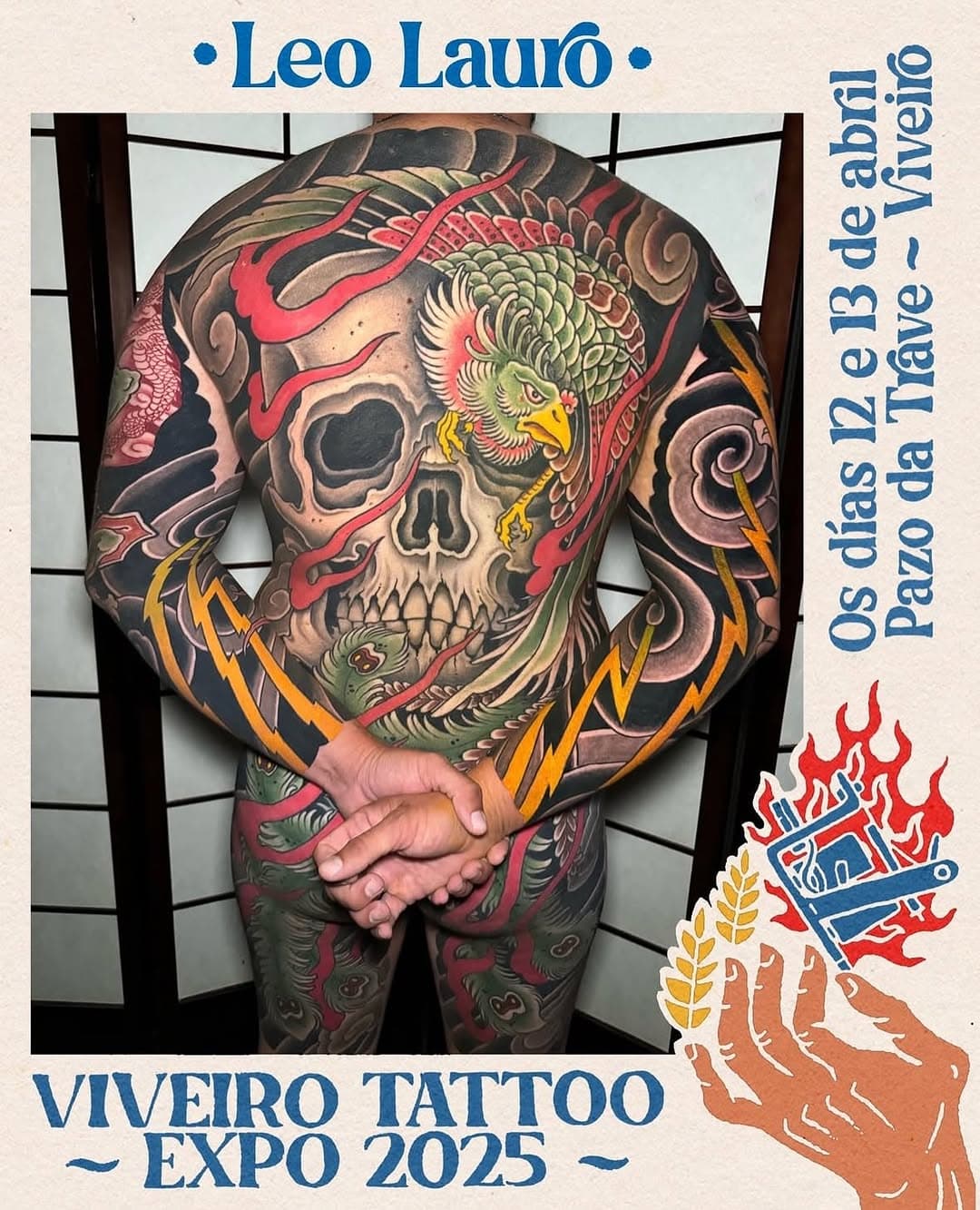 Muy contento a anunciar que estaré participando en la @viveirotattooexpo los días 12 y 13 de abril.
Si te gustaría hacerte alguna pieza o empezar algún proyecto no dudes en ponerte en contacto. 
Para citas o consultas por DM📨
Nos vemos allí!!😊
•
#viveirotattoo #galiciatattoo #tattooexpo #viveiro #tattooespaña #leolauro #leolaurotattoo