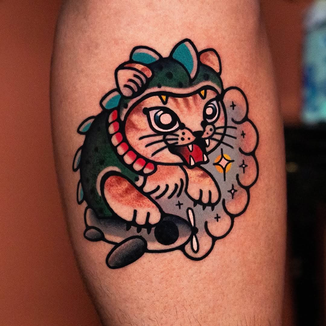 Godzilla cat

Placement : Inside of calf

Done at : Bangkok

Yubtattooer@gmail.com
.
.
.
#godzillatattoo