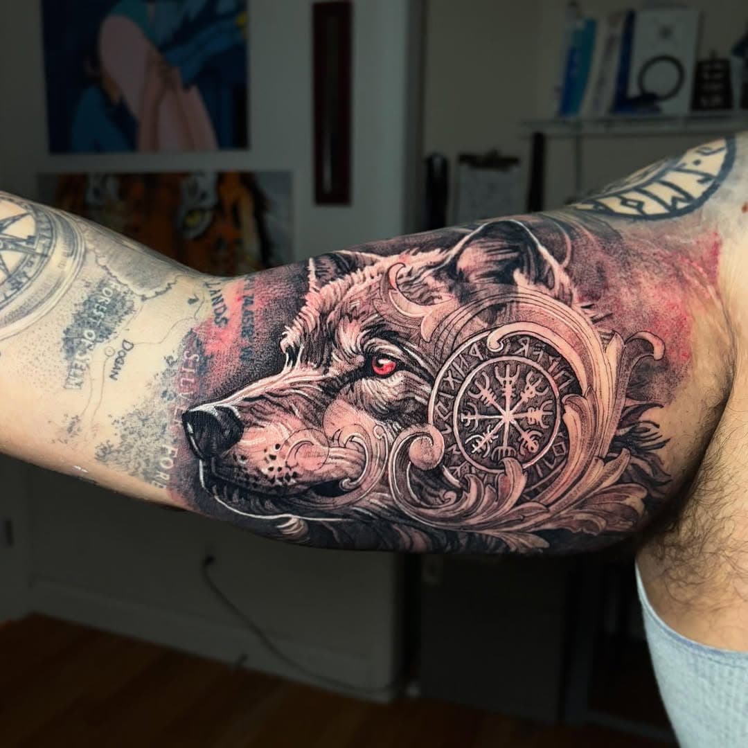 Another day, another cook up 👨🏽‍🍳
#nordictattoo #wolftattoo #njtattooartist