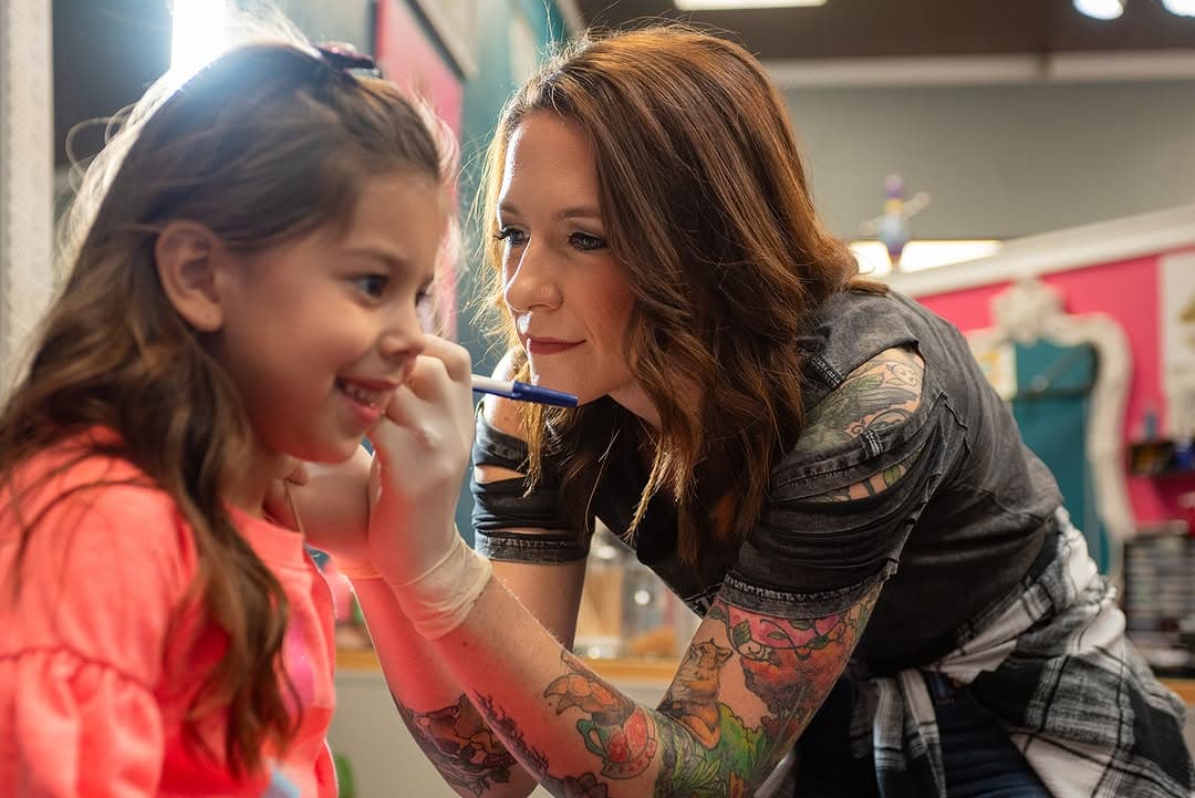 Does your child want their ears pierced?

Give us a call and set up an appointment. We accept appointments for kids 5-11.

While you're here, pick up one of our NEW stickers. Kids love stickers! (so do we)