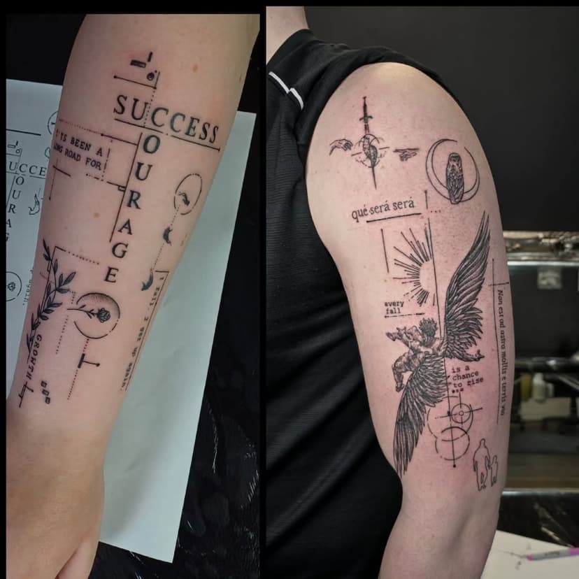 Some fantastic custom tattooes that are based on clients' ideas. Done by our resident artist @daventattoo 

DROP @daventattoo a dm or pop in anytime for a consultation ✌️

We are open 11-6pm 
Monday-Saturday