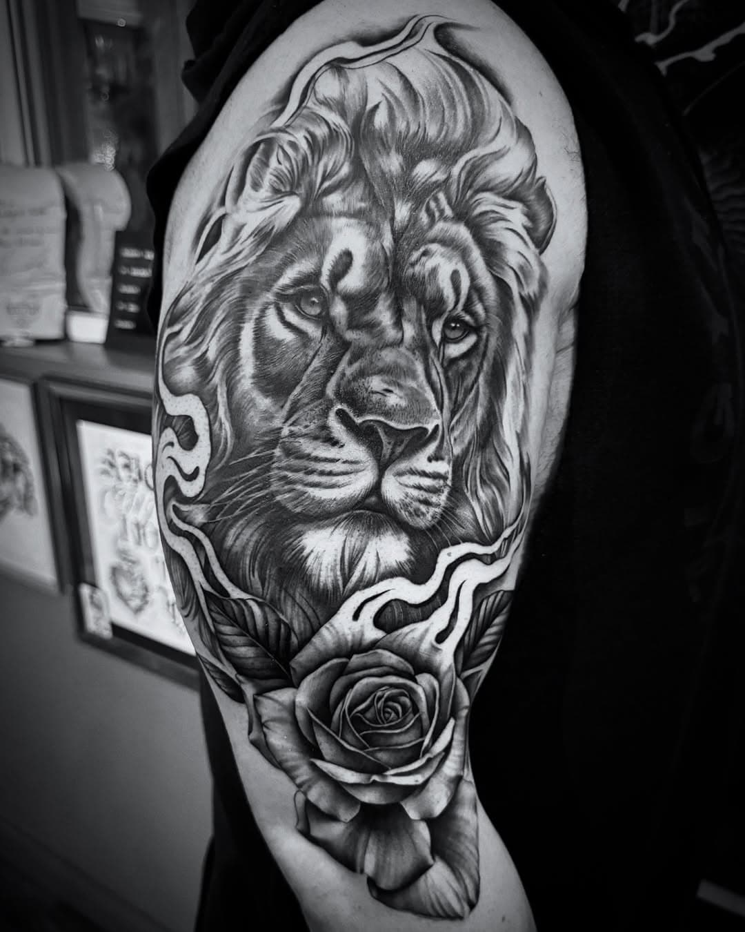 Bread and butter. Lion healed. #tattoo #lion