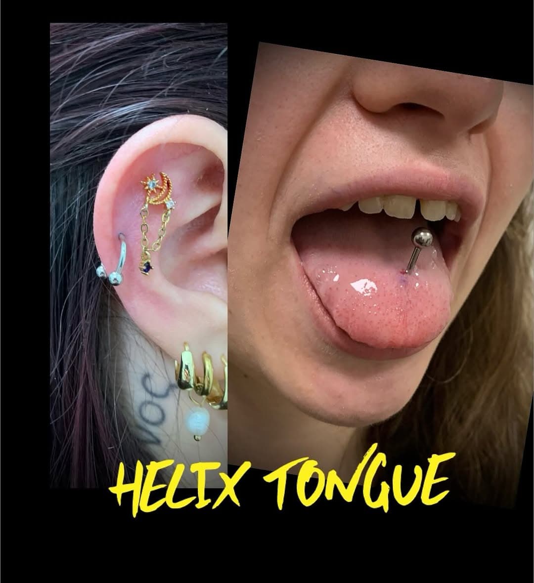 ❗️PIERCING TIME❗️ 
#helix#tongue#steelove#bodyart