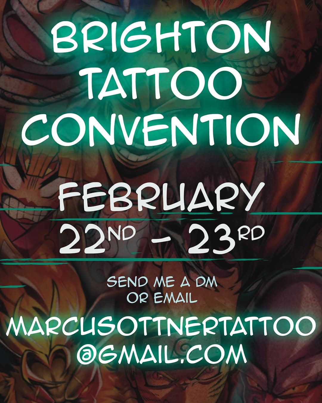 Before I forget should post that i have space for the @brightontattoocon, January has already disappeared too quickly and it’s not long now till the event! 
•
I’ll have stickers and such with me too so pop down! 
•
Please send me a DM or email me at 
Marcusottnertattoo@gmail.com
🙏🏻 
•
•
•
#anime #animetattoo #mangatattoo #manga #brighton #brightontattoo #seaside #tattooconvention #convention #otaku #japanesetattoo #brightontattooconvention